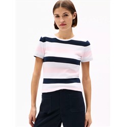 Rugby Stripe Crewneck T-Shirt