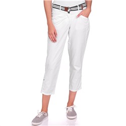 7/8 Damen Hose mit gestreiftem Gürtel