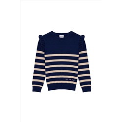 Kız Çocuk İndigo Kazak