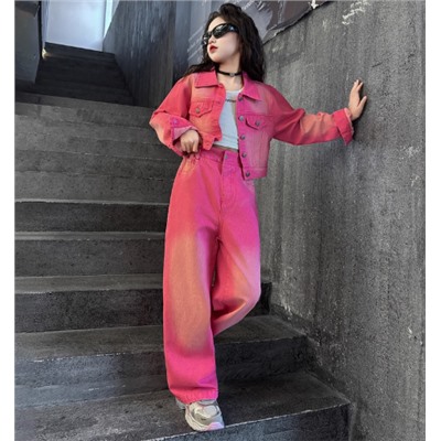 Джинсовый костюм для девочек