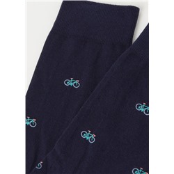 Kurze Herrensocken mit Allover-Muster