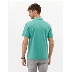 Yeşil Regular Fit Polo Yaka Merserize Tişört