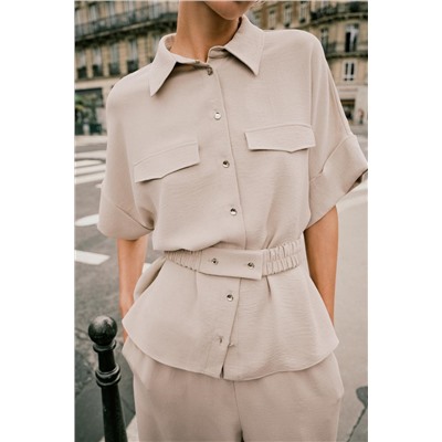 SAFARI SHIRT WITH BELT
