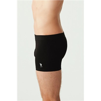 U.S. Polo Assn. U.S. Polo Assn. Erkek Siyah Kutulu 3'Lü Boxer - Siyah - SREIA80D17D3D