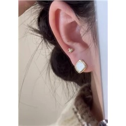 Золотые серьги Набор из 3 сережек