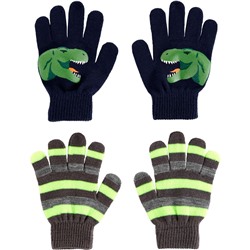 Carter's | Kid 2-Pack Glow-In-The-Dark Dinosaur Gripper Gloves
