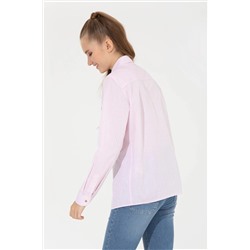 Kadın Manolya Uzun Kollu Gömlek