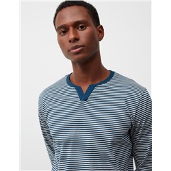 Striped Pyjamas, Men, Dark Blue