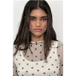 TOP PUNTO SEMITRANSPARENTE LUNARES