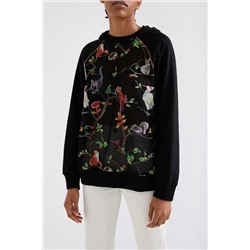 Sudadera bordados tul