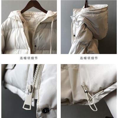 Женская короткая хлопковая куртка с капюшоном YANSO*O