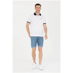 Erkek Beyaz Polo Yaka Tişört