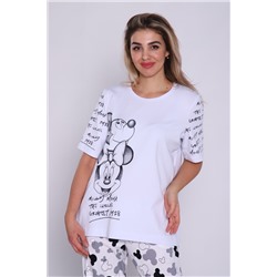 Костюм женский с брюками и футболкой 376