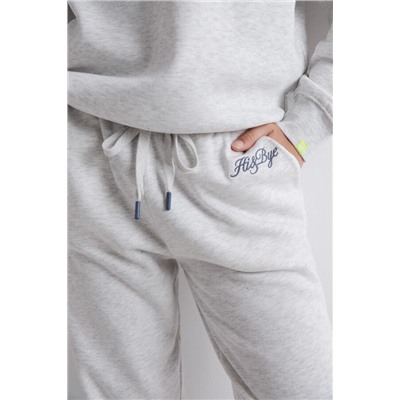 Pantalón jogger felpa algodón gris oscuro