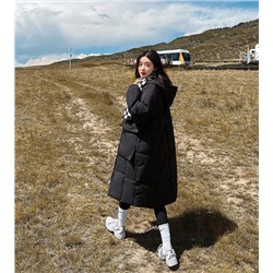 Осенне-зимнее пуховое хлопковое пальто средней длины