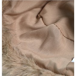 Теплая утепленная панама с искусственным мехом лисы MN*G