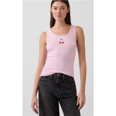 Gap Logo Ribbed Tank Top