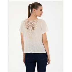 Krem Comfort Fit Tişört
