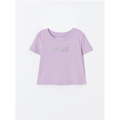 RHINESTONE DESIGN T-SHIRT