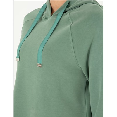 Yeşil Regular Fit Modal Kumaş Sweatshirt