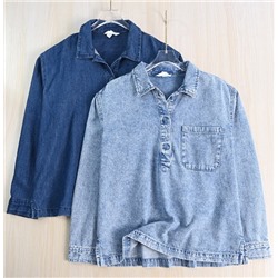 Женская джинсовая рубашка