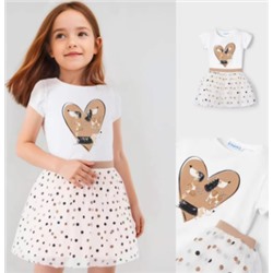 Комплект футболка + юбка. Идеально на лето