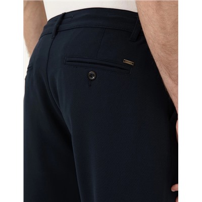 Lacivert Carrot Fit Jogger Kanvas Pantolon