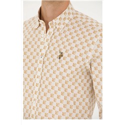 Erkek Taş Uzun Kollu Gömlek