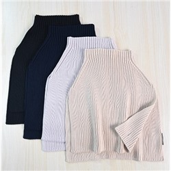 Зимний утепленный шерстяной свитер