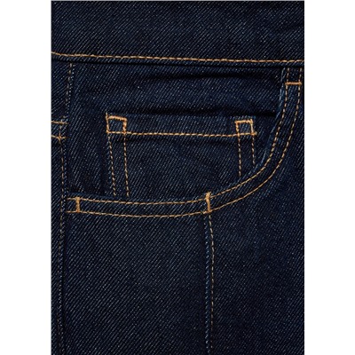Jeans rectos rinse wash costuras