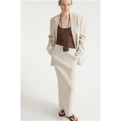 Юбка из костюмной ткани в длине макси  ЛАЙ*М