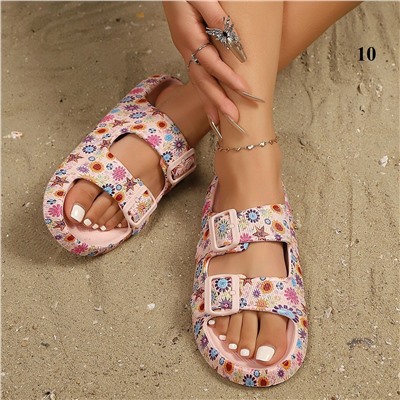 Женские пляжные шлепки