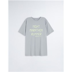 Breathable Sports T-shirt, Men, Grey