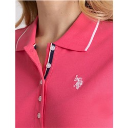TIPPED POLO DRESS