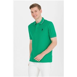 Erkek Yeşil Basic Polo Yaka Tişört