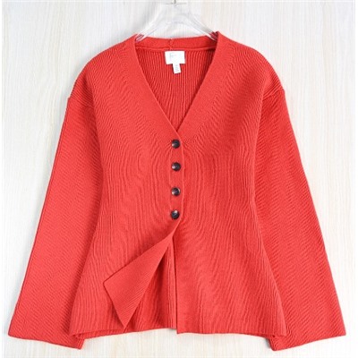 Красный трикотажный кардиган Н*М