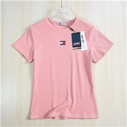 Хлопковая ребристая футболка ТОММИ ХИЛФИГЕ*Р