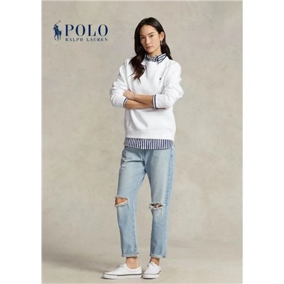 Классический вышитый  свитер из хлопка и полиэстера РАЛЬ*Ф Л