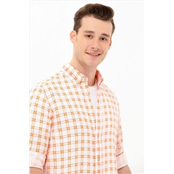 Erkek Kiremit Uzun Kollu Gömlek