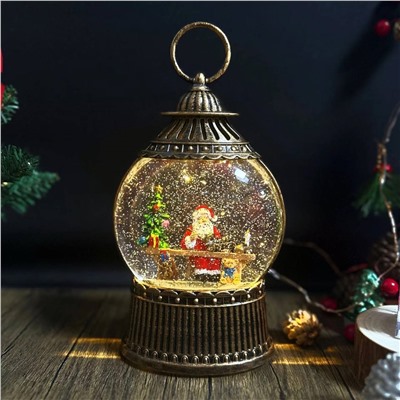 Светильник в виде необычного снежного шара