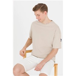 Erkek Taş Comfort Long Bisiklet Yaka Tişört