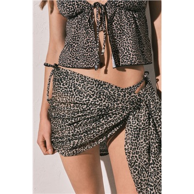 Pareo midi animal print