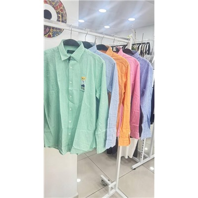 Рубашка синяя