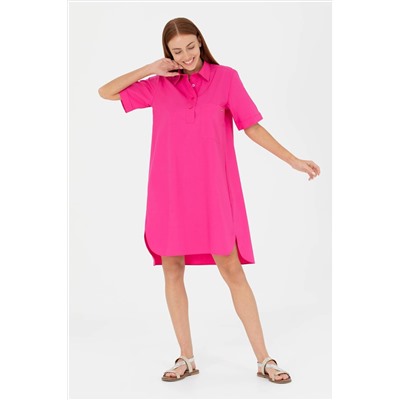 Kadın Fuşya Dokuma Elbise
