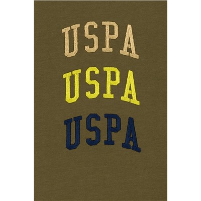 Çocuk Haki Bisiklet Yaka Sweatshirt