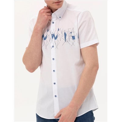 Lacivert Ex. Slim Fit Kısa Kollu Gömlek