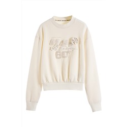 Sudadera de manga larga Crema