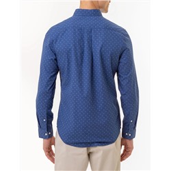 DART PRINT LONG SLEEVE POPLIN SHIRT