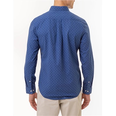 DART PRINT LONG SLEEVE POPLIN SHIRT