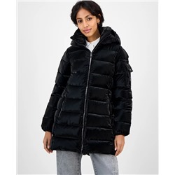 BCBG Women's Hooded Puffer Coat